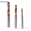 (3D) HRC55 Inner coolant twist carbide drills bits